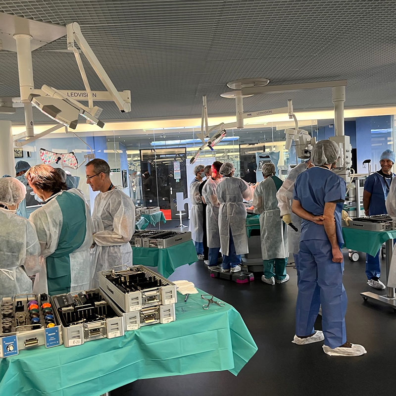 Advita Ortho Product Teams in a Training Sugical Skills Lab