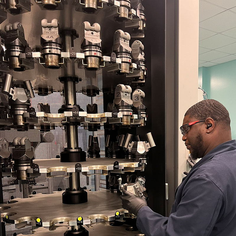 Advita Ortho Employee working in manufacturing