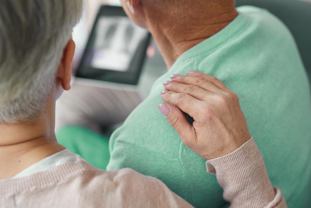 Shoulder Arthroplasty Failures: What Role Does Malposition Play? Patient sitting with doctor looking at xrays